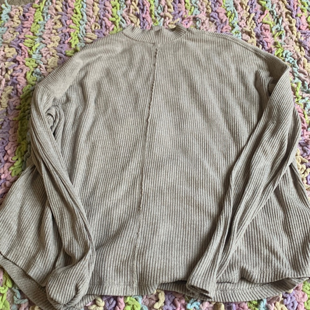 SO super cozy beige long sleeved shirt